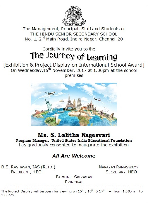 Exhibition & Project Display on International School Award